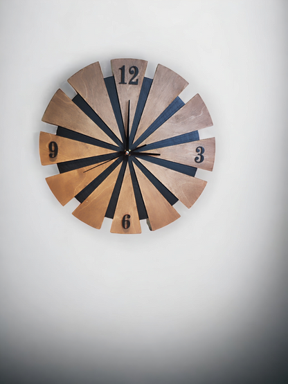 Wooden Wall Clock "Windmill"