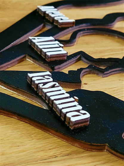 Family Silhouette 3D wall art