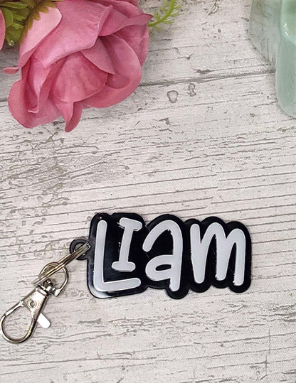 Personalised Bag Tag, keychain, keyring