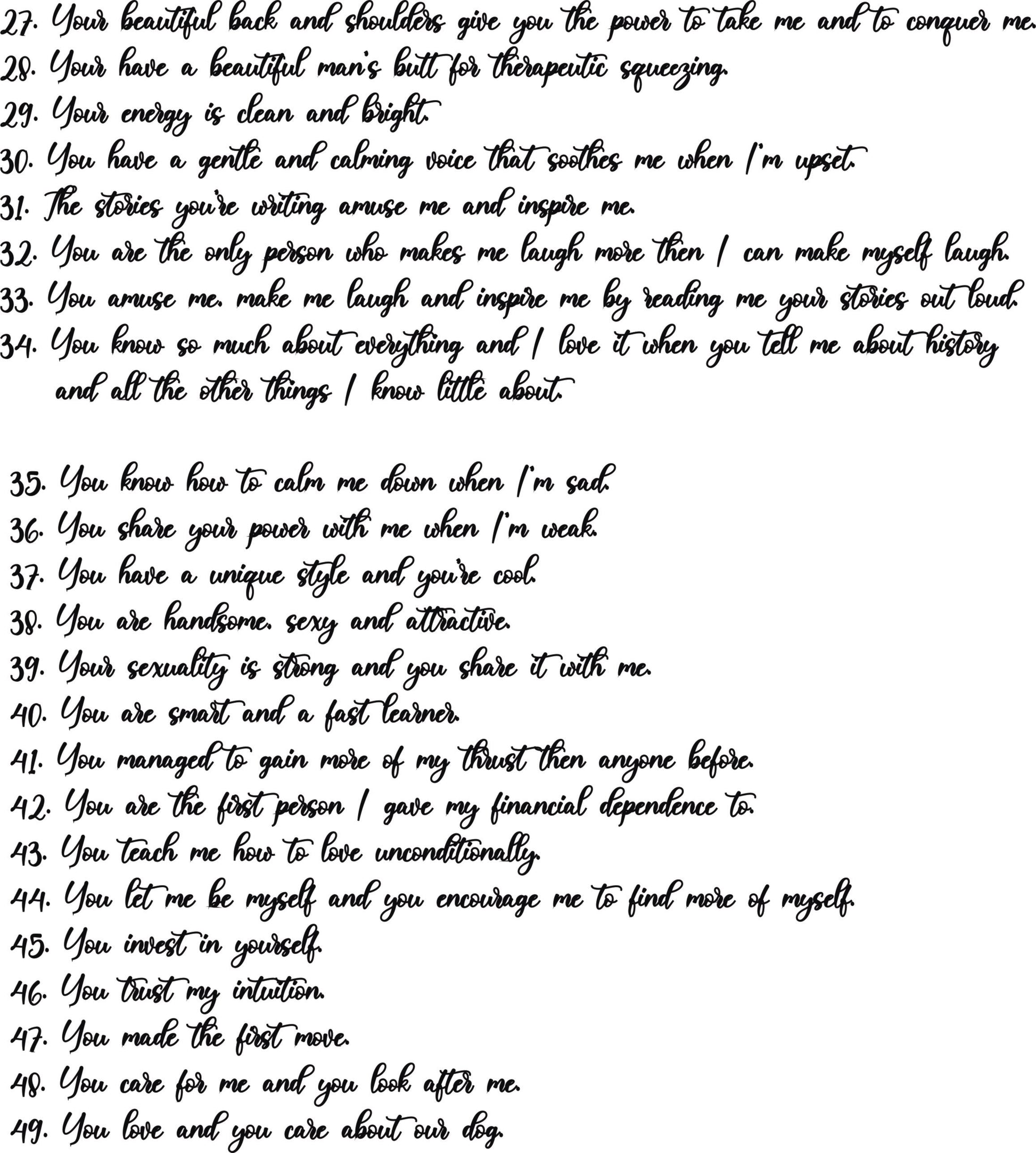 Valentine's Puzzle, Reasons Why I Love You, Personalised gift