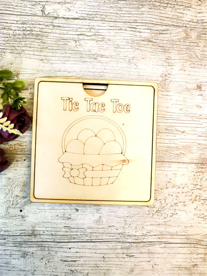 Easter Tic Tac Toe Game with Box Lid