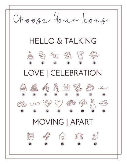 Personalised "Our Story" Wooden Milestone Ornament