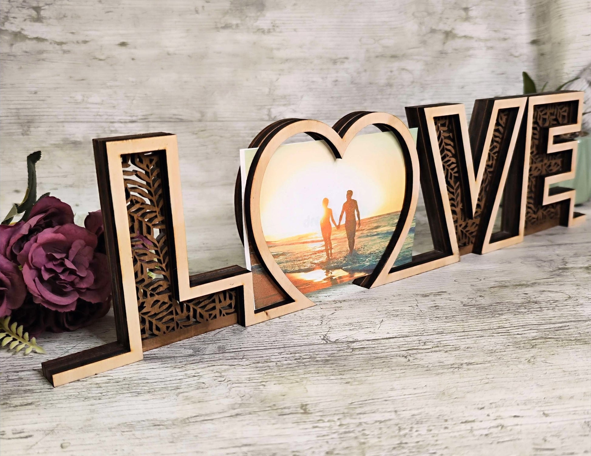 Valentine's Wooden Photo Frame