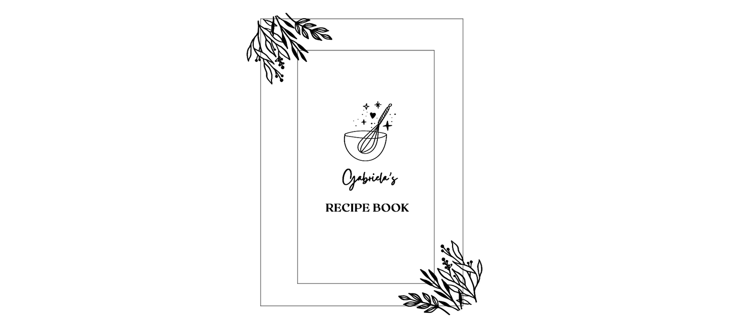 Personalised Wooden Recipe Book Binder | A5 & A4 Wooden Recipe Book
