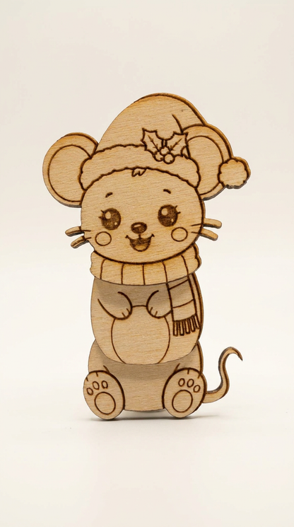 Wooden Christmas Fridge Magnets – Paint Your Own Festive Characters