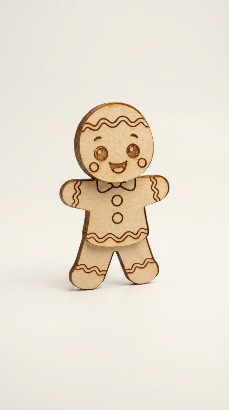 Wooden Christmas Fridge Magnets – Paint Your Own Festive Characters