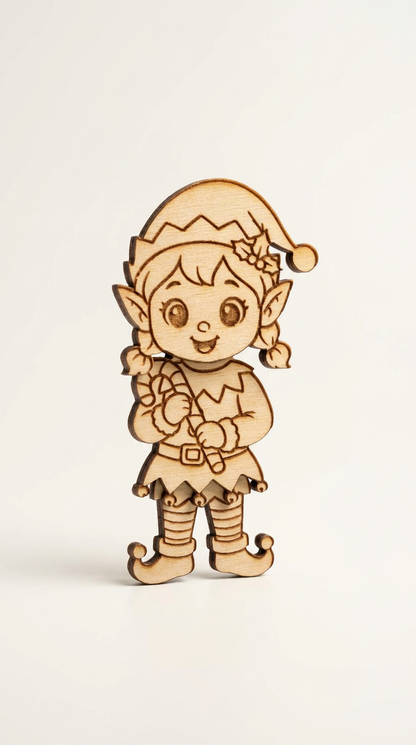 Wooden Christmas Fridge Magnets – Paint Your Own Festive Characters