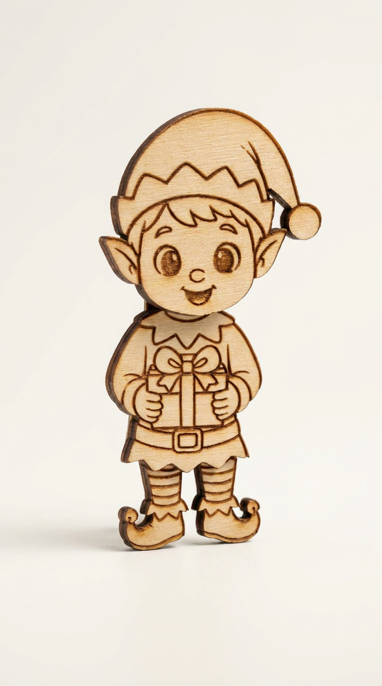 Wooden Christmas Fridge Magnets – Paint Your Own Festive Characters