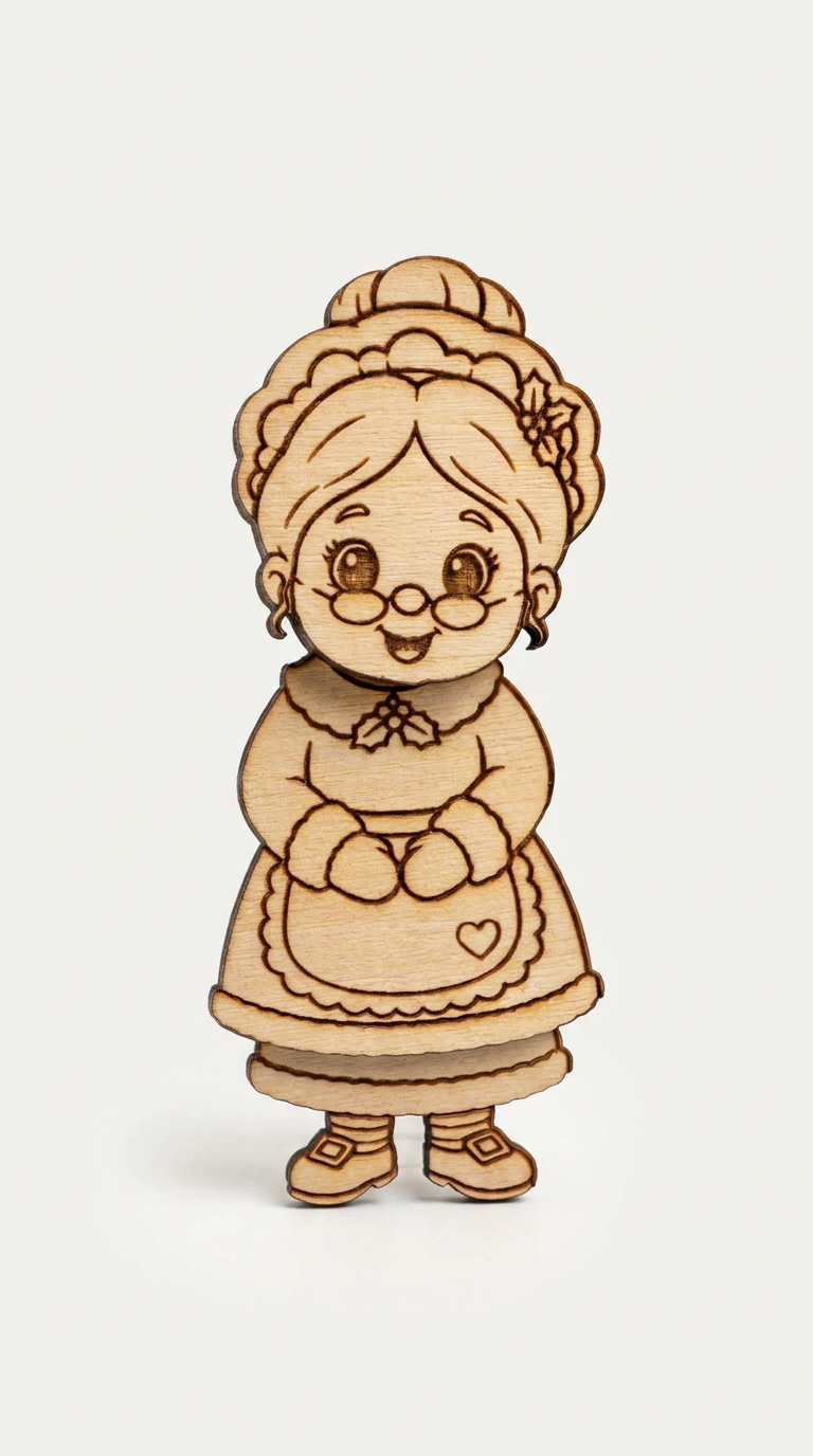 Wooden Christmas Fridge Magnets – Paint Your Own Festive Characters