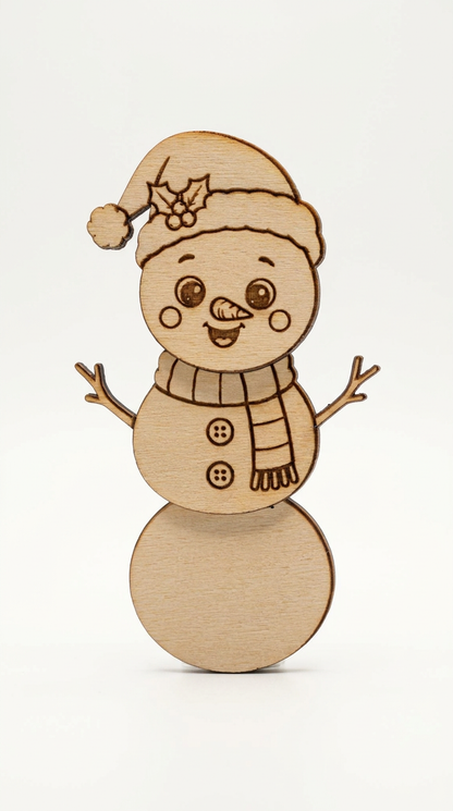 Wooden Christmas Fridge Magnets – Paint Your Own Festive Characters