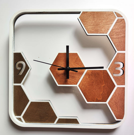 Wall clock "Honeycomb"