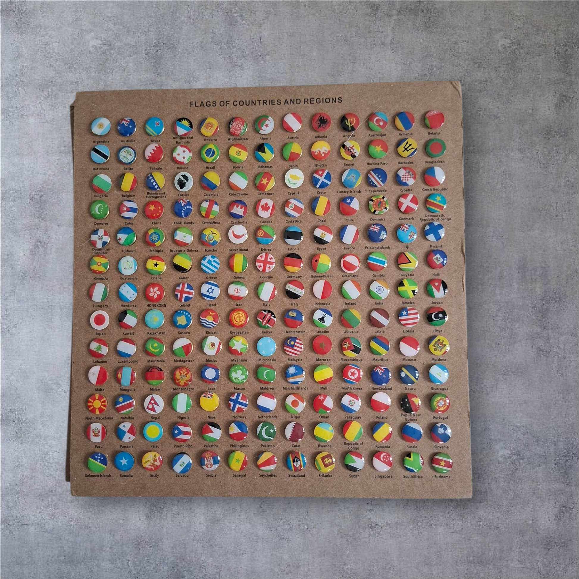 Wooden 3D World Map with Pins