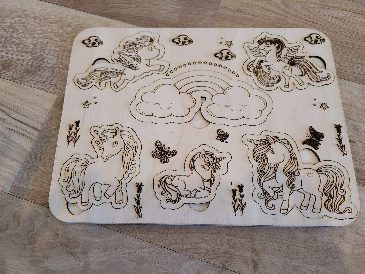 Hadmade Wooden Puzzle for toddlers, Montessori