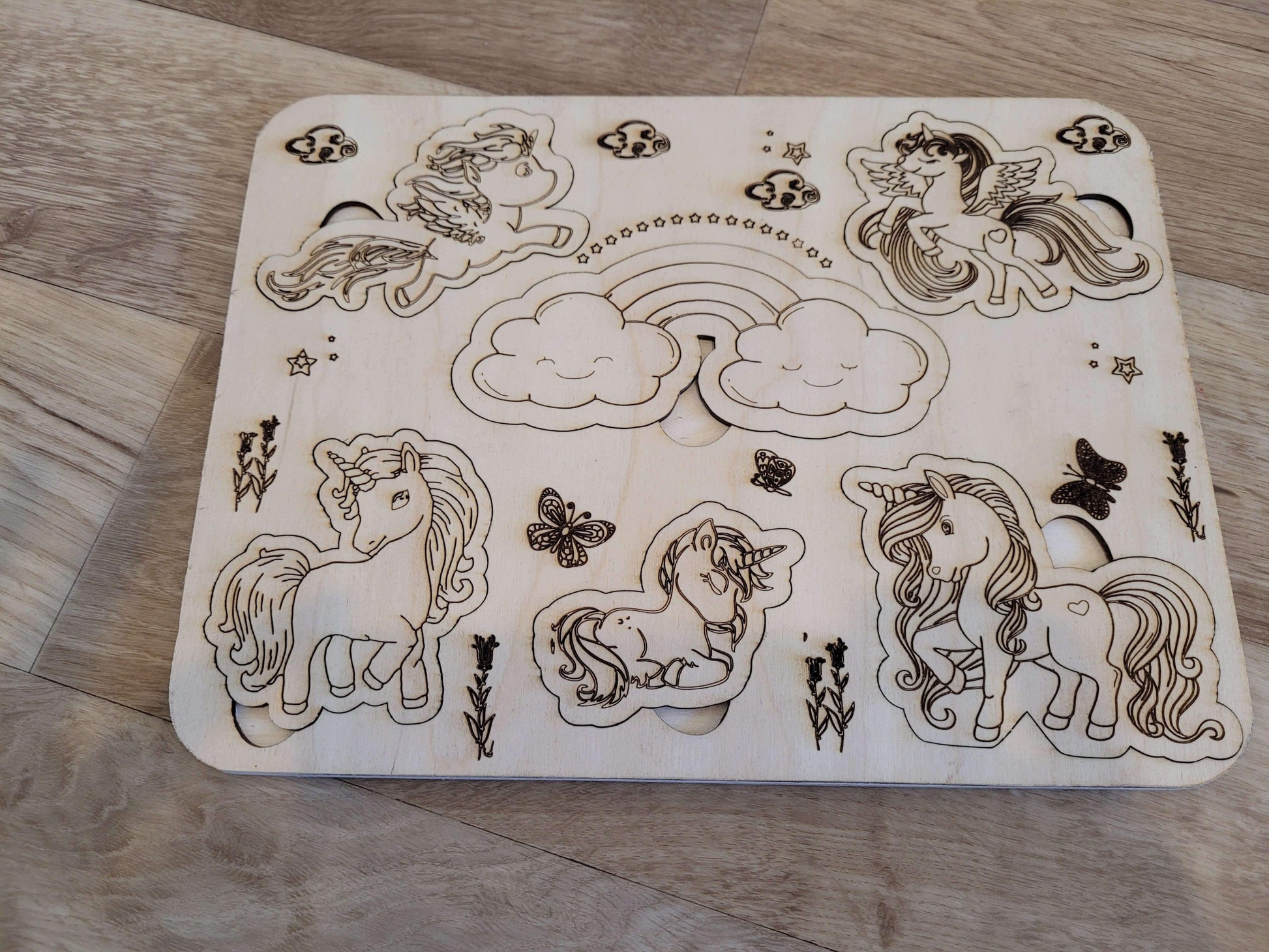 Hadmade Wooden Puzzle for toddlers, Montessori