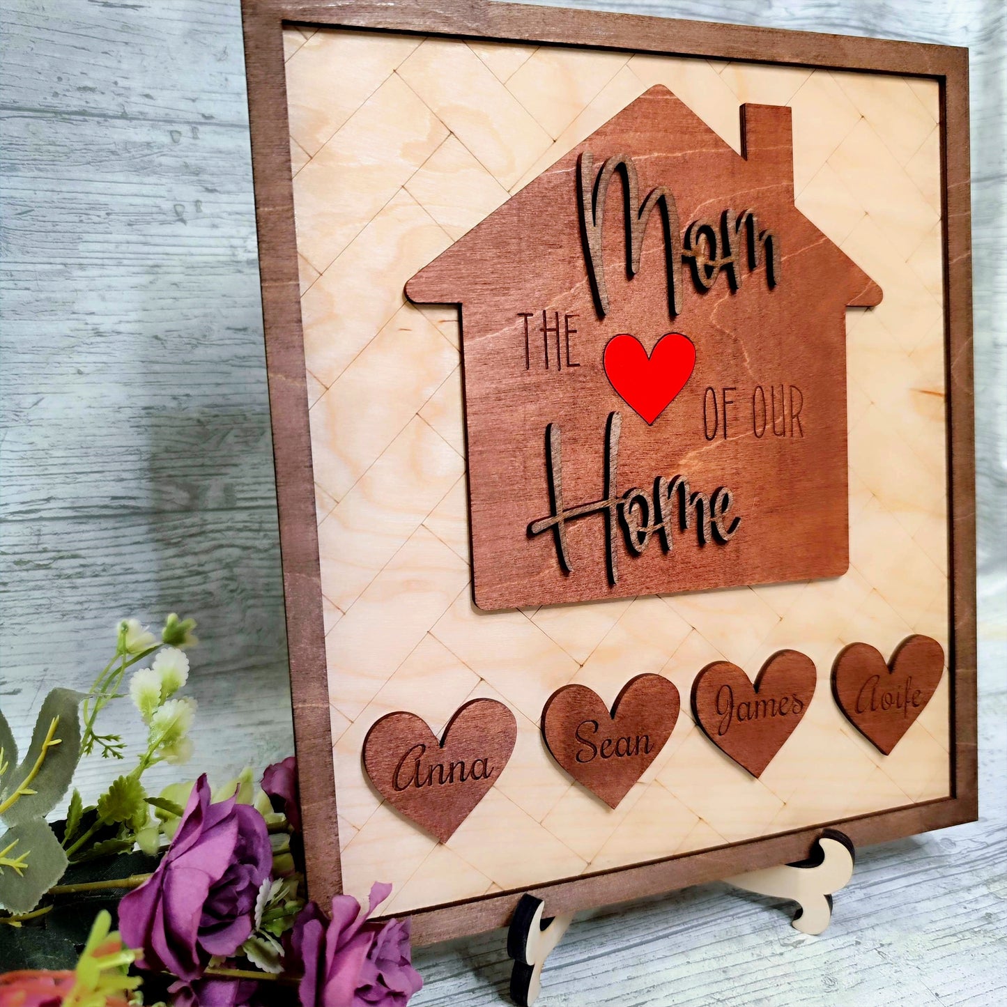 Mom The Heart Of Our Home, Sign Mother's Day Gift
