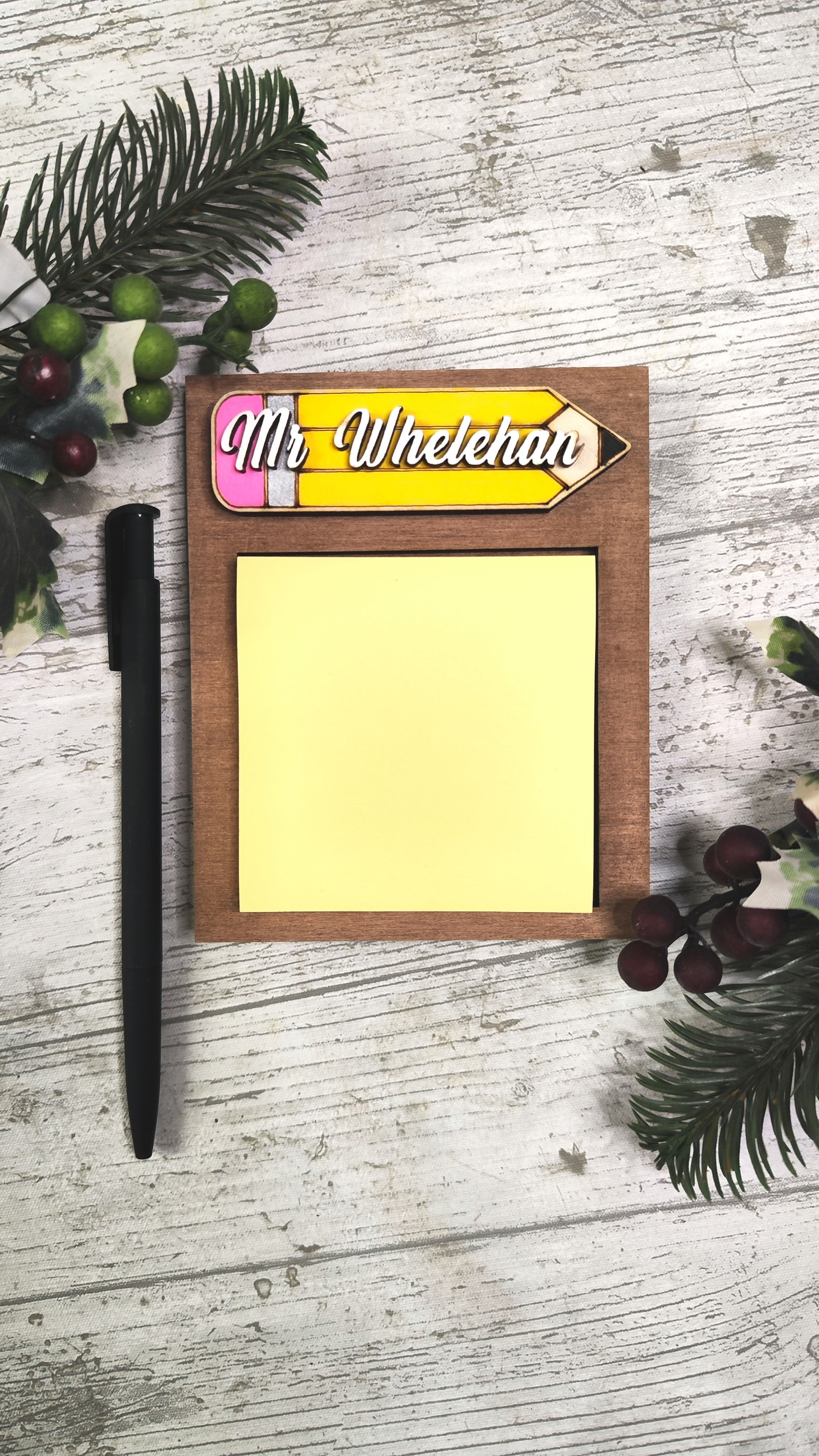 Teacher Sticky Note Holder, Teacher Gift