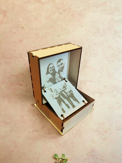Personalised Photo pull-up gift box for Father's Day