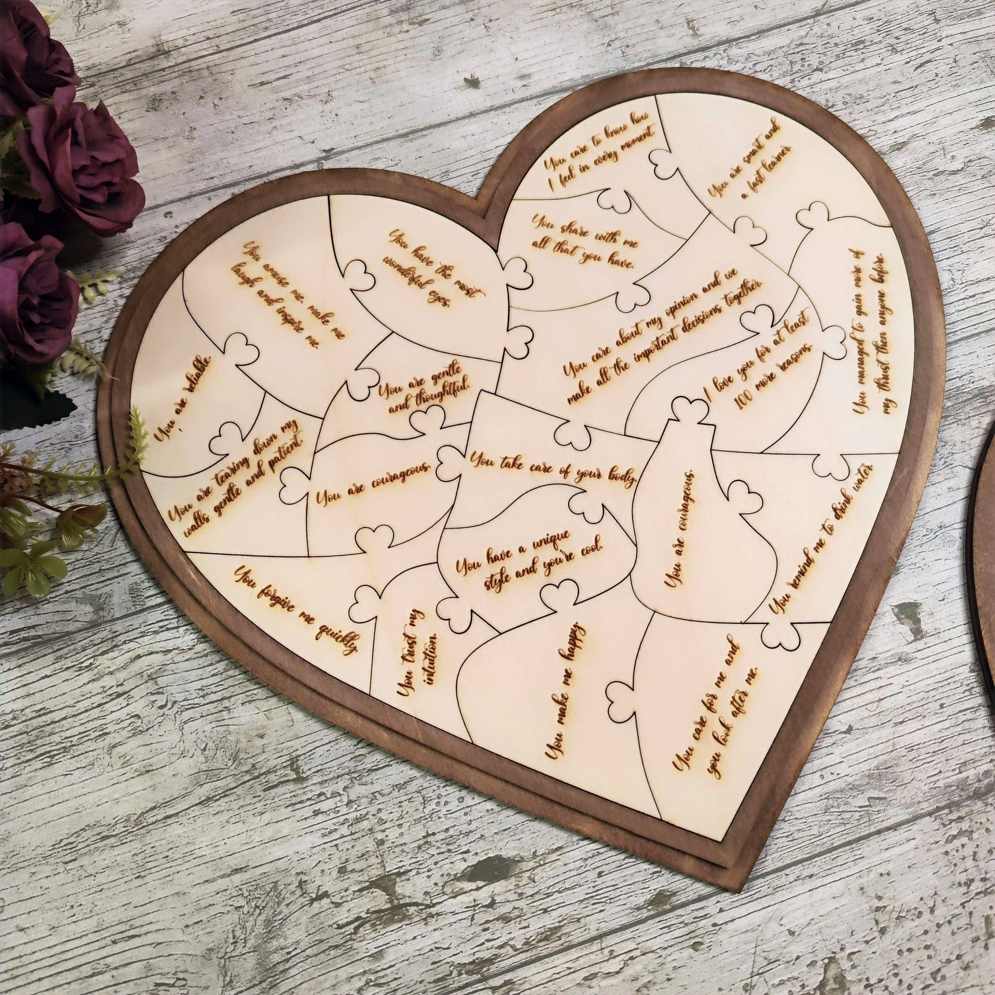 Valentine's Puzzle, Reasons Why I Love You, Personalised gift