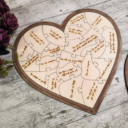 Valentine's Puzzle, Reasons Why I Love You, Personalised gift