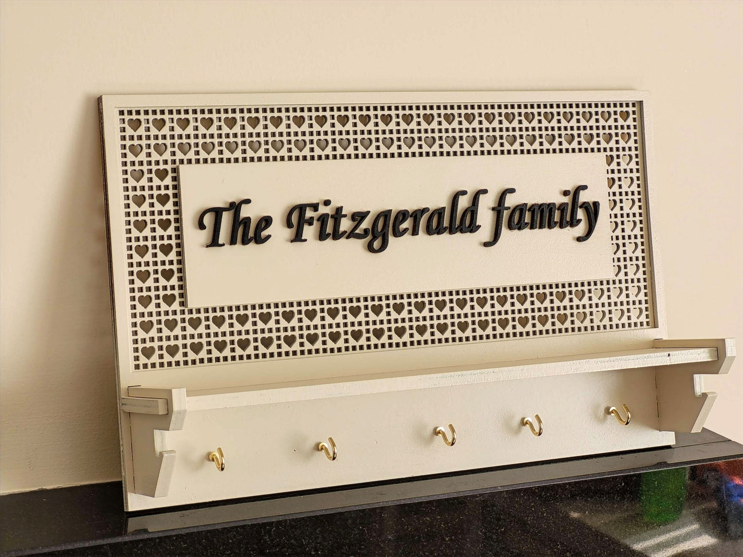 Personalised Wooden Wall Key holder