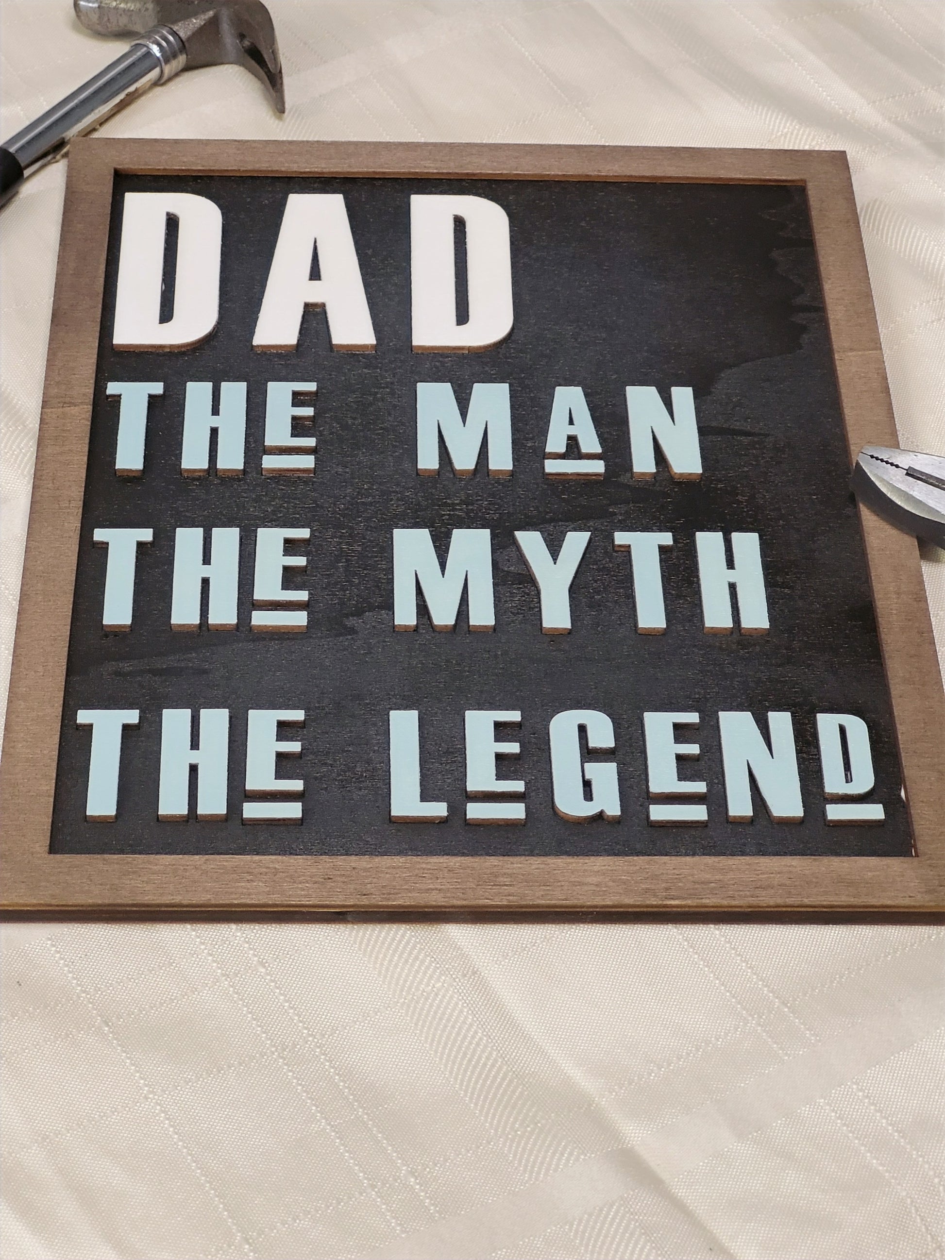 Father's Day Sign, personalised gift - Dad legend
