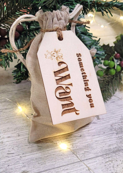 Christmas Gifts Tags Wooden 5 Gift Rule