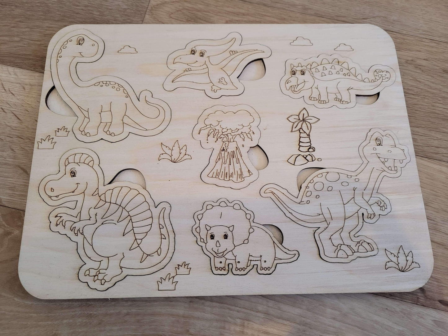 Hadmade Wooden Puzzle for toddlers, Montessori