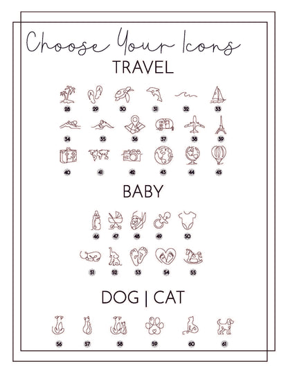 Personalised "Our Story" Wooden Milestone Ornament