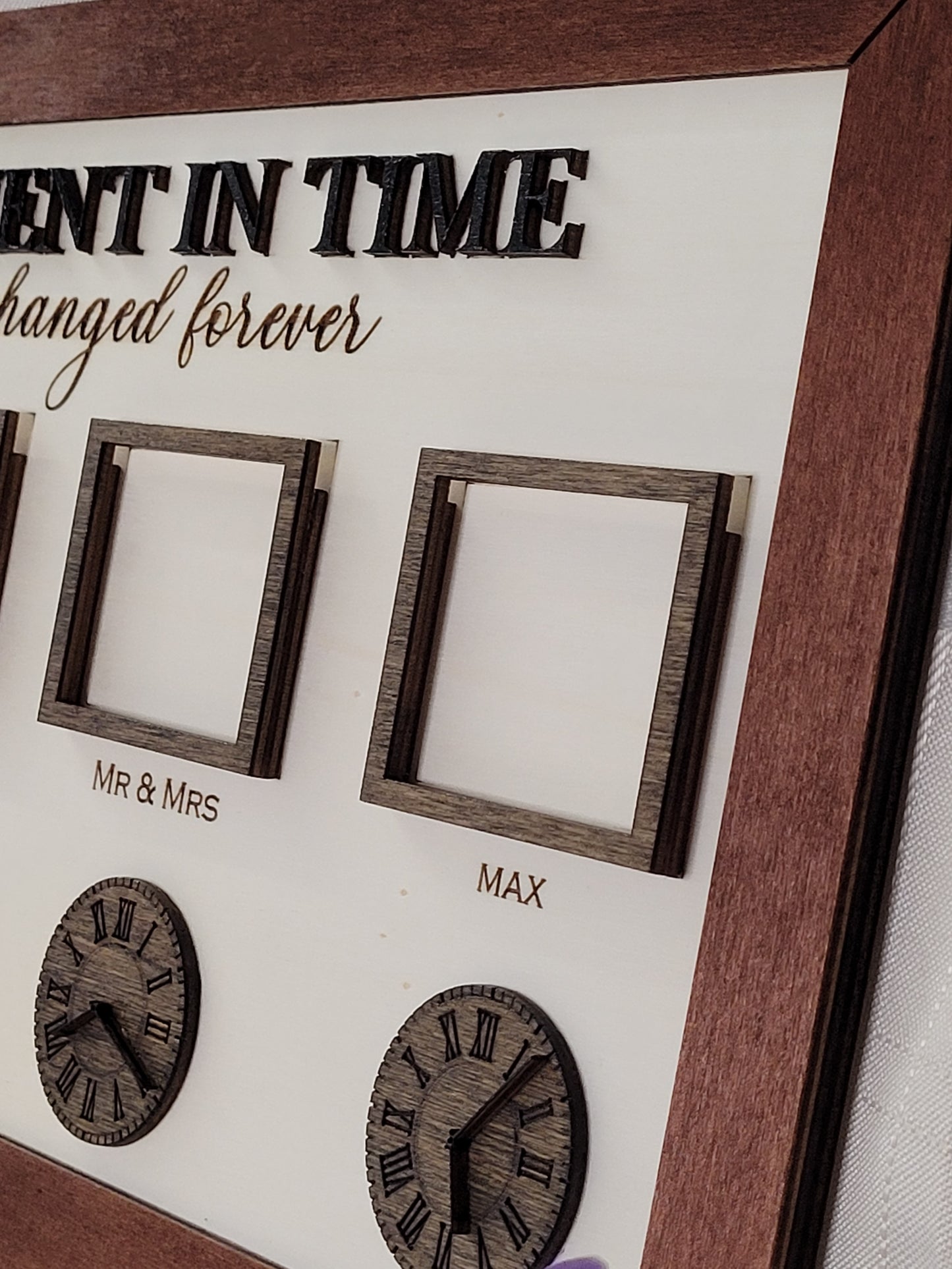 Personalised Family Photo Plaque "A Moment in Time"