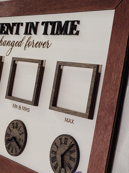 Personalised Family Photo Plaque "A Moment in Time"