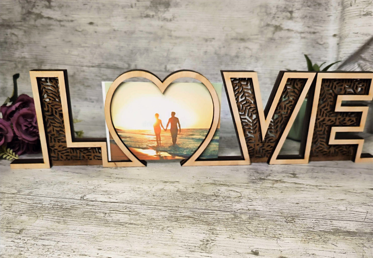 Valentine's Wooden Photo Frame