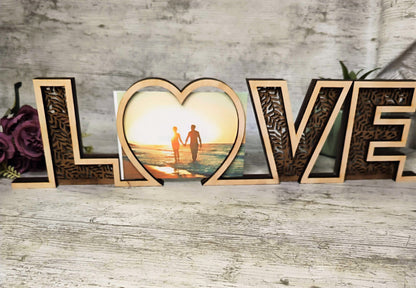 Valentine's Wooden Photo Frame