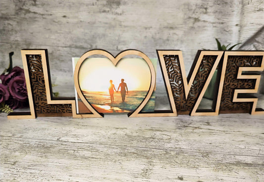 Valentine's Wooden Photo Frame