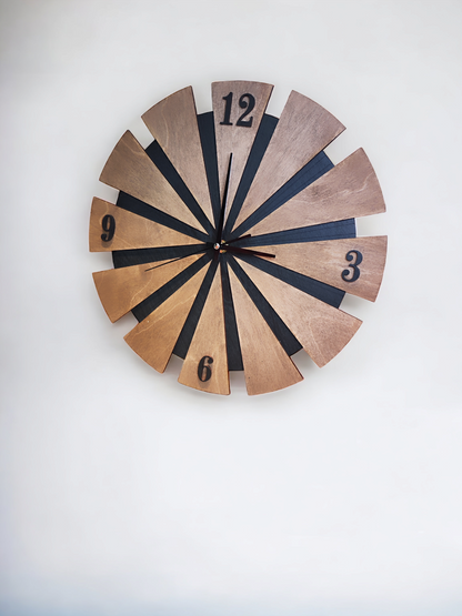Wooden Wall Clock "Windmill"