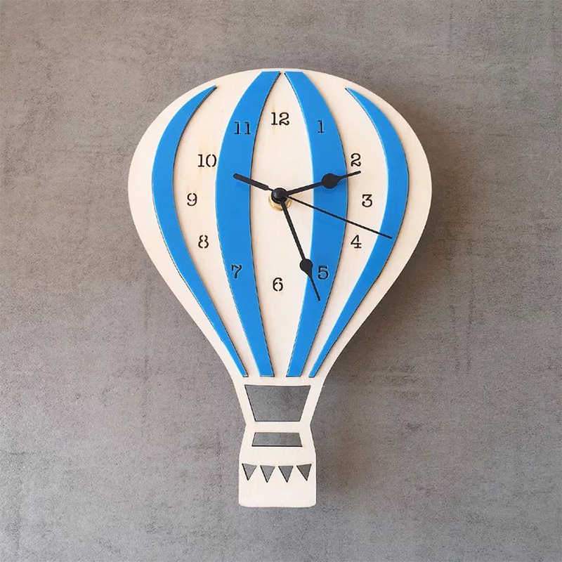 Kids Wooden Wall Clock "Balloon"