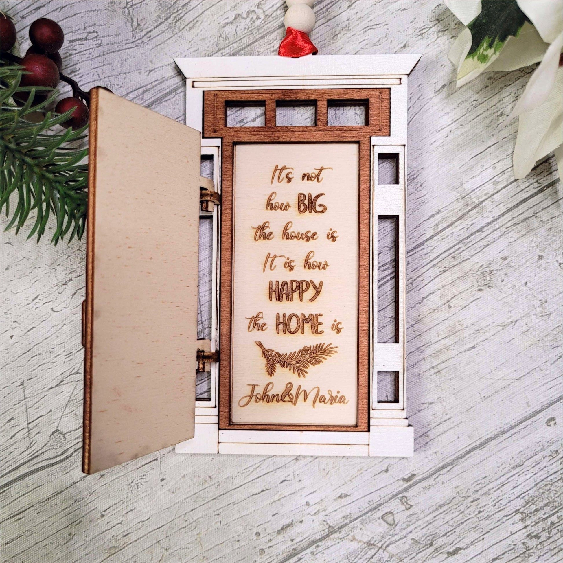 Personalised Christmas Tree Decor "Front Door"