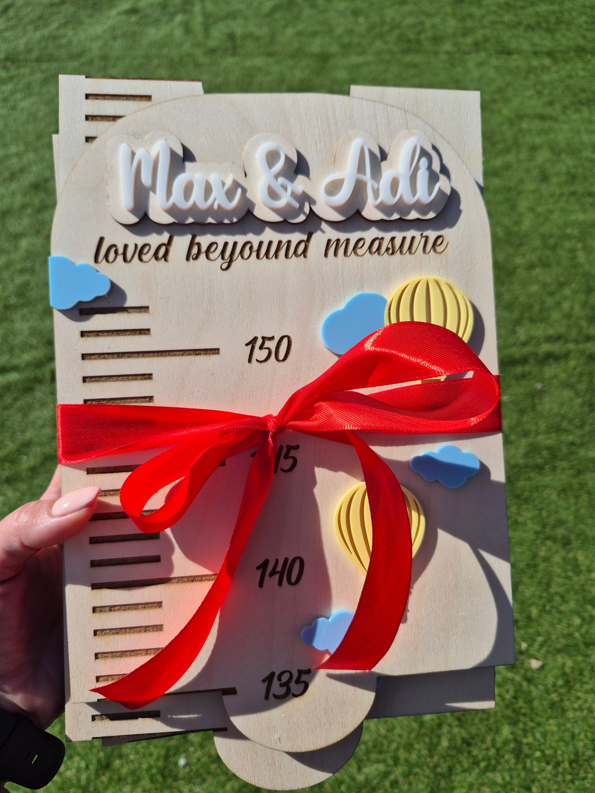 Personalised Growth Chart - Hot Air Balloon