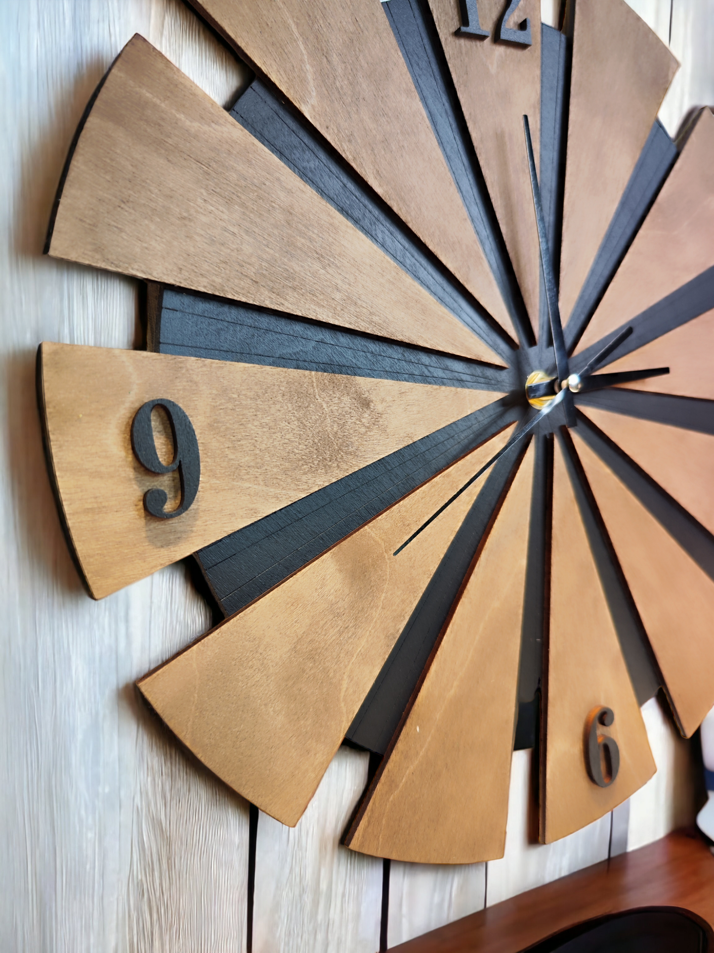 Wooden Wall Clock "Windmill"