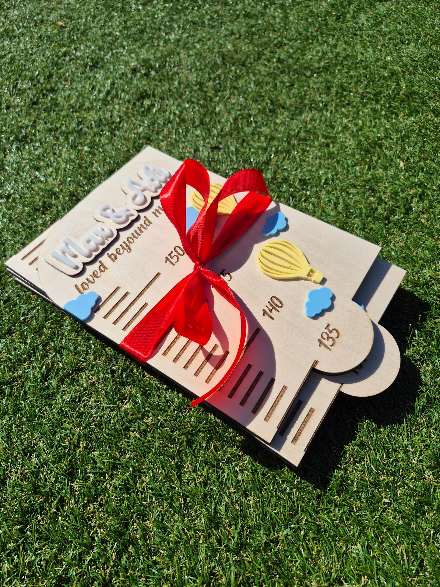 Personalised Growth Chart - Hot Air Balloon