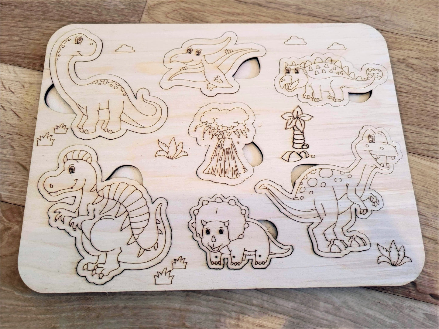 Hadmade Wooden Puzzle for toddlers, Montessori